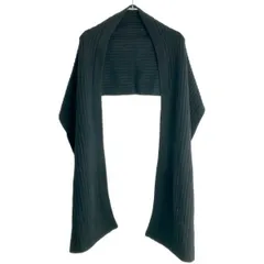 JIL SANDER ジルサンダー リブニットマフラー  ブラック -のサムネイル