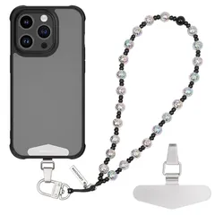 スマホストラップ リストストラップ 携帯 手首ストラップ ビーズ 手作り ハンドストラップ スマホタグパッチ付き 腕掛け お洒落 全機種対応 紛失・落下防止（B02） 0