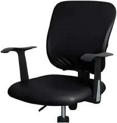 pkpohs 椅子カバー オフィスチェア 事務椅子 デスクチェア 防水( ブラック)