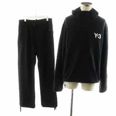 ワイスリー Y-3 ヨウジヤマモト アディダス セットアップ パーカー プルオーバー ジョガーパンツ ロゴ M 黒 ブラック AK9001 /AN17