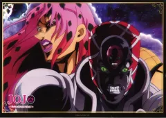 【中古】ポスター A3ポスター ディアボロ＆キング・クリムゾン 「ジョジョの奇妙な冒険 JOJO WORLD Quizzes」 アトラクション JOJO’s QUIZ＆Adventure 黄金の風コース プレイ特典