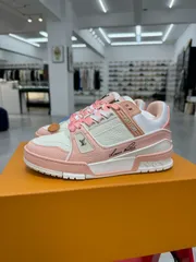 Louis Vuitton Trainer 配色 - ピンクのライチ柄-MM輸入2