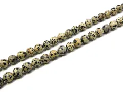 「1連 15cm」 ジャスパー (ダルメシアン) 4mm パワーストーン バラ売り 天然石 パワーストーン 連売り ビーズ 穴あき