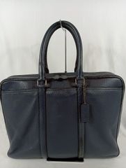 COACH　コーチ　ハンドバッグ　古い　ネイビー　中古