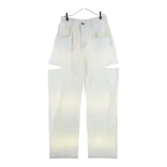 m*e様 【中古美品】マルジェラ スラッシュデニム 40 ホワイト カットアウト m*e様 【中古美品】マルジェラ スラッシュデニム 40 ホワイト