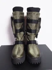 極美品 22AW UNITED NUDE ユナイテッド ヌード COMBAT POCKET BOOTS ロング ブーツ シューズ カーキ サイズ39 503P★2