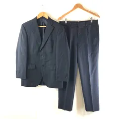テイジン TEIJIN MEN'S SHOP GINZA セットアップ ジャケット パンツ スーツ ストライプ 紺 A5サイズ 2025083000189のサムネイル