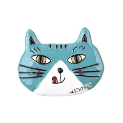 ☆ ミチョロ/ブルーグリーン ☆ 親指サイズのブローチ ブローチ 親指サイズ アニマル バッジ 親指サイズのブローチ アクセサリー ジュエリー 飾り 小さい 小さめ ミニ 動物 コンパクト かわいい 可愛い キャラ ギフト 贈り物 ファッション 雑貨 グッズ