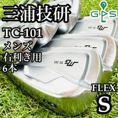 【良品】三浦技研 TC-101 メンズアイアンセット 6本 スチール S