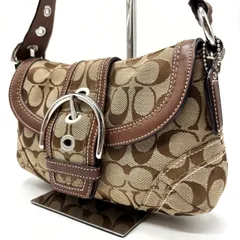 良品✨ COACH y2k belt signature soho beige shoulder bag コーチ ハンドバッグ