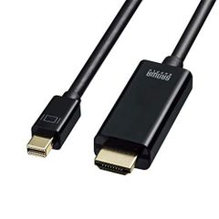 2m サンワサプライ ミニDisplayPort-HDMI変換ケーブルミニDisplayPortオス-HDMIオス HDR対応 2m ブラック KC-MDPHDRA20