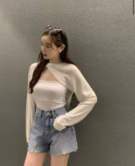 AUBEZEST カバー力アップ サマーニット 新品 (ネイビー/ホワイト)