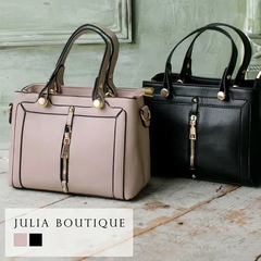 JULIA BOUTIQUE（ジュリアブティック）【バッグ 2WAY フロント ファスナー ハンドバッグ ショルダーバッグ 小さめ】