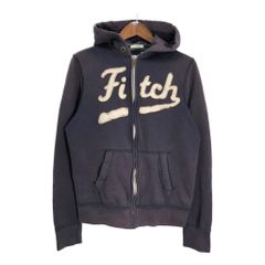 Abercrombie & Fitch アバクロンビーアンドフィッチ スウェット フルジップ パーカー ネイビー (メンズ L) 中古 古着 T3277