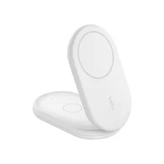 【 新品 未開封 】 BELKIN　BoostCharge Qi2 2-in-1 折りたたみ式ワイヤレス充電器 ［2ポート /15W］ ホワイト　WIZ028QCWH 未使用 送料無料