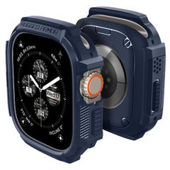 【数量限定】ACS07382 ラギッド・アーマー 保護カバー 耐衝撃 防止 すり傷 タフネスデザイン 吸収 衝撃 落下 対応 (ネイビー・ブルー) 49mm ケース Ultra Watch Watch Apple Apple / Ultra2 Spigen