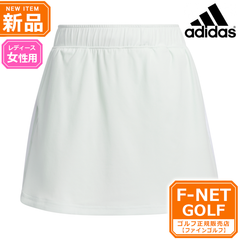 新品 【クリスタルジェイド】春 夏 モデル adidas アディダス ゴルフウェア IYW76 ULT365 ツイストニット ピケ スカート [ストレッチ＊インナーパンツ一体型＊フレアのスタンダード丈] （レディース）