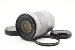 Canon 望遠ズームレンズ EF-M55-200mm F4.5-6.3 IS STM(シルバー) ミラーレス専用 EF-M55-200ISSTMSL [美品]