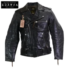 レインボーカントリー　ラフライダー シングルレザージャケット　ホース　34　黒 レインボーカントリー ラフライダー シングルレザージャケット