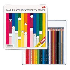 【在庫セール】24色 クーピー色鉛筆 PFY24 サクラクレパス