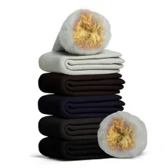 colorB_24.0-28.0 cm [konciwa] 靴下 メンズ 冬 厚手【極暖38℃恒温・極厚裏パイル・ウール素材・360°蓄熱】 ソックス ウールソックス 防寒 保温 消臭 耐久性 伸縮性 室内 アウトドア 登山 キャンプ 24-28 3足-5足