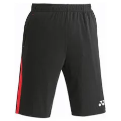 【新品・5営業日で発送】YONEX ヨネックス ユニトレーニングトップハーフパンツ (FW6007) 色 : ブラック／レッド サイズ : XO 