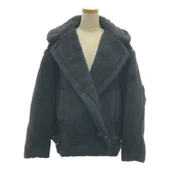 ▼レア✨マックスマーラ【38】テディベア ショートコート サイドベルト ブラック MaxMara【セール】新作テディベアショートコートFUXIA☆関税込み
