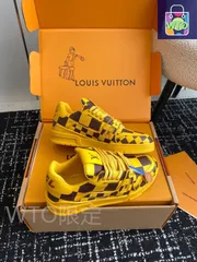 Louis Vuitton trainer カップルスタイルのロートップカジュアルシューズ｜本日限定特価｜新品未使用-WTO店名をご確認ください