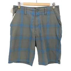 クイックシルバー Quiksilver バック刺繍 チェック ショートパンツ ショーツ メンズ US：30-31 
