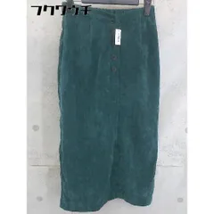 ◇ BABYLONE バビロン ベロア調 膝下丈 タイト スカート サイズS グリーン系 レディース 【中古】 【1103100018674】