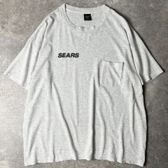 90s USA製 SEARS 企業 ロゴ プリント ポケット付き 半袖 Tシャツ 3XL / 90年代 アメリカ製 ポケT シアーズ シングル ステッチ 企業物