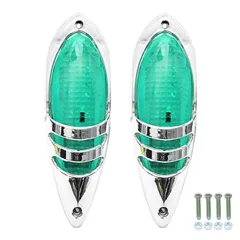 【数量限定】【大人気】トラック マーカーランプ 24V LED Nanarico サイドマーカー トラックマーカー ナマズ トラック用 マーカー 防水 路肩灯 2個セット グリーン