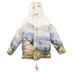 GUCCI (グッチ) 21AW DOWN JACKET フォレスト柄 ダウンジャケット ホワイト/ブルー 670603のサムネイル