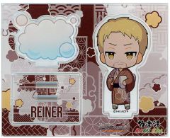 [Used] Acrylic Stand・Acrylic panel Reiner Braun"Attack Titan×Gokurakuyu/RAKU SPA You can't win unless you rest more... Bathers ~The SENTO Season 2~ Acrylic Stand(Mini character)