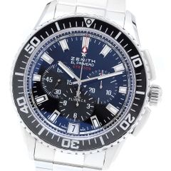 ゼニス ZENITH 03.2060.405/21.M2060 ストラトス フライバック クロノグラフ 自動巻き メンズ良品保証書付き_902981