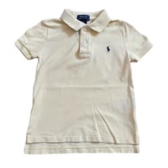 ポロ　ラルフローレン　ポロシャツ　3T  100cm イエロー　US古着　キッズ古着　POLO RALPH LAUREN 半袖