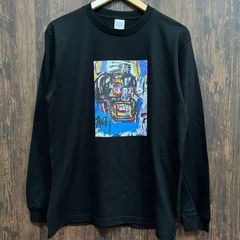 Basquiat・バスキア・Untitled・ポップアート・ロングTシャツ・黒
