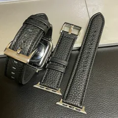 MODIGI Apple watch アップルウォッチ45 49 6 7 8 ultra ウルトラ 40 41 44 45 49 レザー 革 皮 バンド ベルト 上品 高級 人気　band iwatch 時計 柔らかい　メンズ　レディース　男性　ブラック　黒
