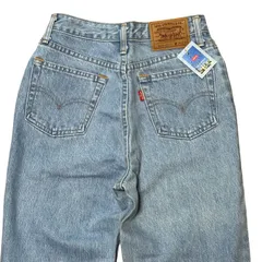 未使用 LEVI'S W626-0217 90's 日本製 ボタン裏J09 ハイウエスト テーパードデニム ライトブルー レディースS サイズW28 リーバイス デッドストック