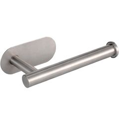【数量限定】粘着式 ペーパーホルダー 穴あけ不要 トイレ ステンレス トイレペーパーホルダー トイレットペーパーホルダー 浴室/キッチン/洗面台/ホテル 浴室と浴室用無孔トイレットペーパーホルダー (シルバー)