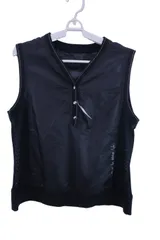 【美品】adabat(アダバット) ナイロンベスト 黒 レディース 40 ゴルフ用品 2407-0414 中古