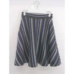 ◇ BEAUTY & YOUTH UNITED ARROWS ミニ フレア スカート サイズM グリーン系 ネイビー系 グレー系 レディース  【中古】 【1204070005937】