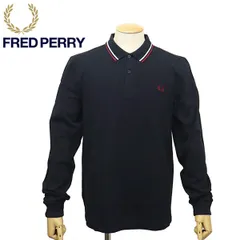 FRED PERRY (フレッドペリー) M3636 LONG SLEEVE TWIN TIPPED SHIRT 長袖 ティップライン ポロシャツ FP538 全3色 NVY／SWHT／B M