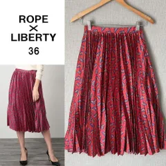 A0565【美品♪】ROPE'【ANATOLIA】リバティプリーツスカート S ロングスカート　プリーツスカート B175のサムネイル