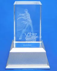 【中古】小物(キャラクター) [単品] 主人公(雨宮蓮) 3Dクリスタル 「PS4/PS Vitaソフト ペルソナ5 ダンシング・スターナイト ファミ通DXパック」 同梱特典