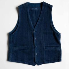 【最高級】 PORTER CLASSIC 【KENDO SASHIKO VEST】XL 刺し子 剣道 ベスト インディゴ ポータークラシック 25050480