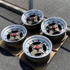旧車スタイルホイール!! 数量限定!! 新品 カスタムサイズ 15×8.0J±0 PCD100 4穴 15インチ ホイール4本セット  4穴スポーツなど！