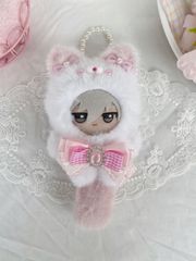 ぬい服 ちびぐるみ 10~12cm コラージュ猫 着せ替え服 さくらピンク  着せ替え ぬいぐるみ服 ちびぐるみ にじぱぺっと いつぬい きぐるみ あんスタ  推しぬい 綿人形