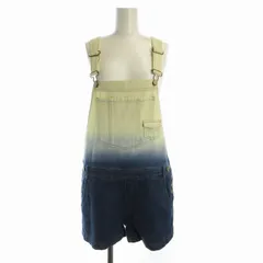 マークバイマークジェイコブス MARC by MARC JACOBS サロペット オーバーオール デニム ショートパンツ XS インディゴ 白 ホワイト /ROのサムネイル
