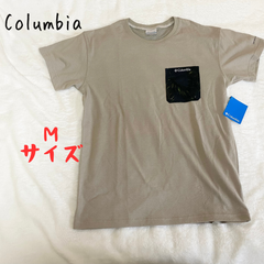 美品　タグ付き　Colombia コロンビア　Tシャツ　胸ポケット付き　Mサイズ　キャンプ　アウトドア　登山　タウンユース